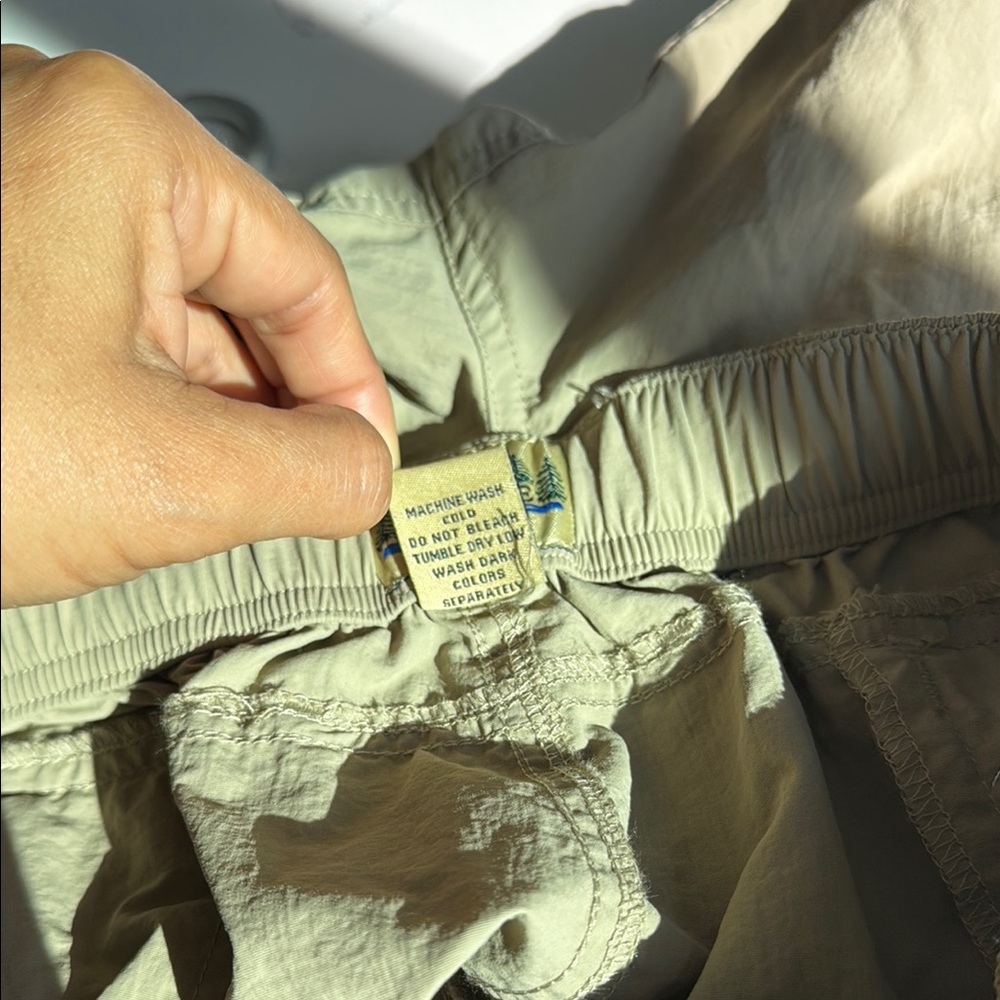 Tan Cargo Shorts with Adjustable Waistband - Picture 9 of 13